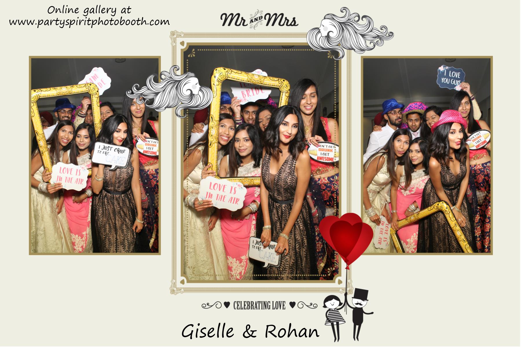 Giselle and Rohan's Wedding | View more photos from the event at gallery.partyspiritphotobooth.com/u/PartySpiritPhotoBooth/Giselle-and-Rohans-Wedding